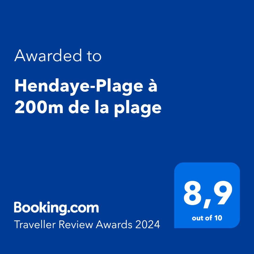Hendaye-Plage à 200m de la plage Apartamento Exterior foto